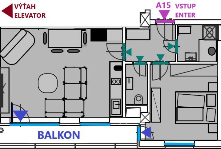 Apartment Mala Praha & Parking In The Garage Žilina Exterior foto